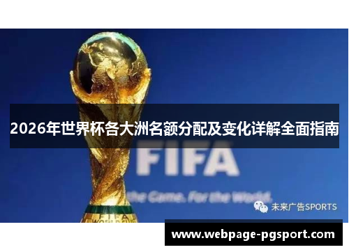 2026年世界杯各大洲名额分配及变化详解全面指南